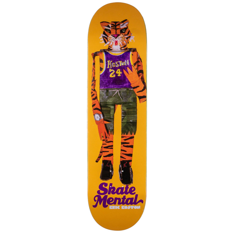Skate Mental Koston Tiger Orange Skateboard Deck 8.125