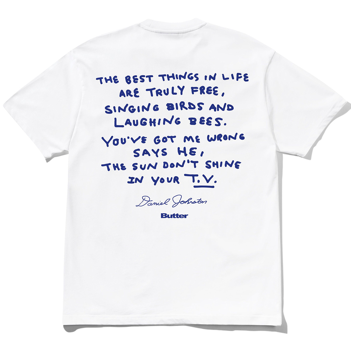 Butter Goods x Daniel Johnston Don't Be Scared T-shirt White
