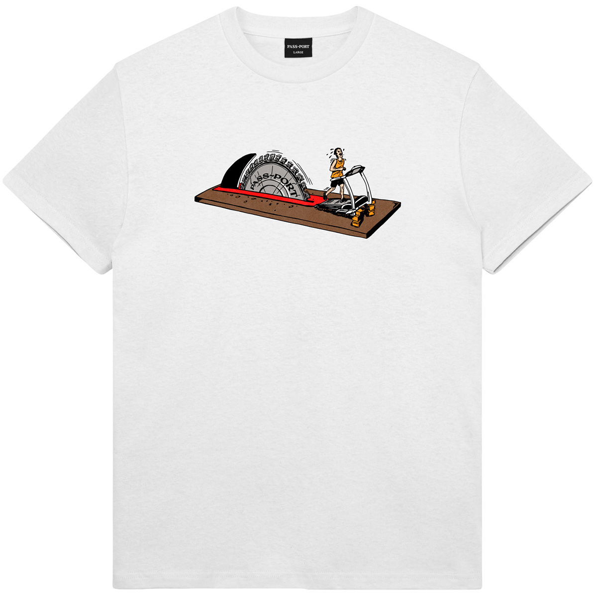 Pass Port Keep Running T-shirt White Pass Port Keep Running T-shirt White