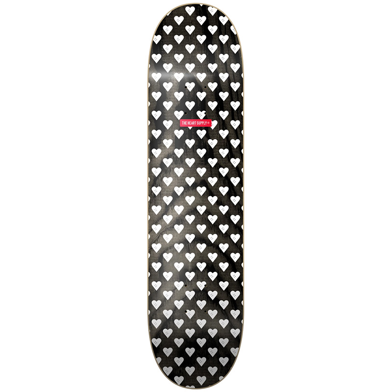 Heart Supply Luxury Sweethearts Skateboard Deck Black/White 8.25