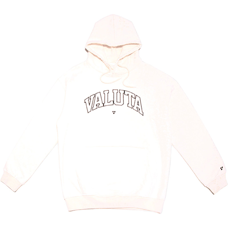 Valuta Sports Hooded Sweater Vanilla White Valuta Sports Hooded Sweater Vanilla White