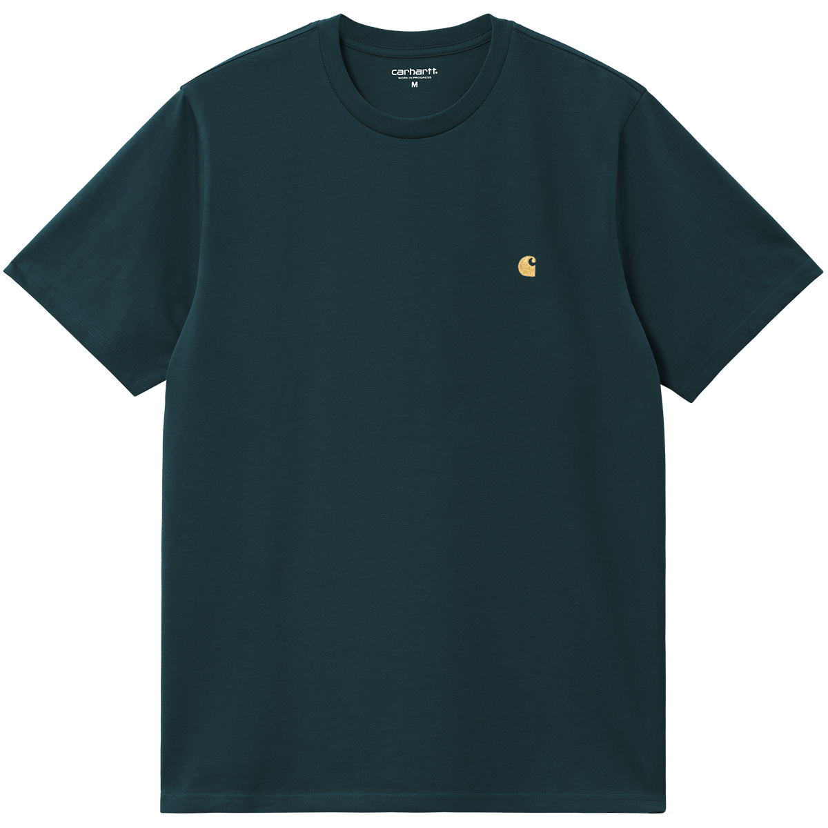 Carhartt WIP Chase T-Shirt Duck Blue/Gold Carhartt WIP Chase T-Shirt Duck Blue/Gold