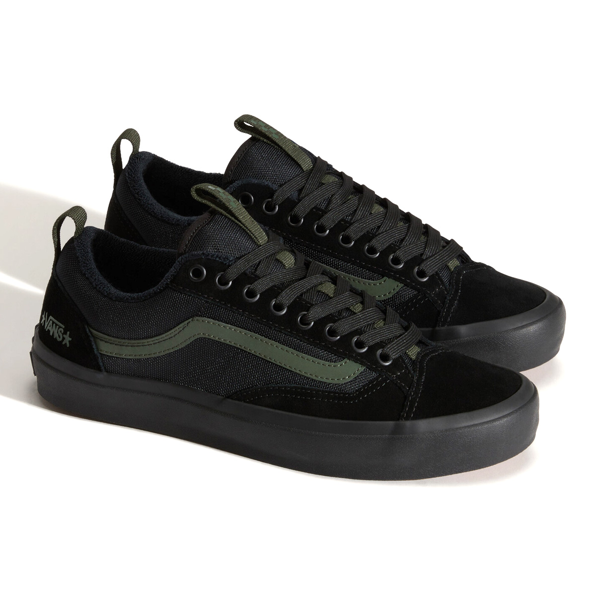 Vans Skate Old Skool 36+ Atiba Black/Dark Green Vans Skate Old Skool 36+ Atiba Black/Dark Green