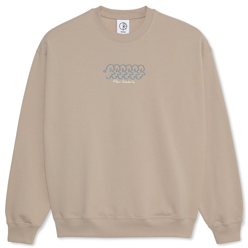 Polar Faces Dave Crewneck Sweater Taupe