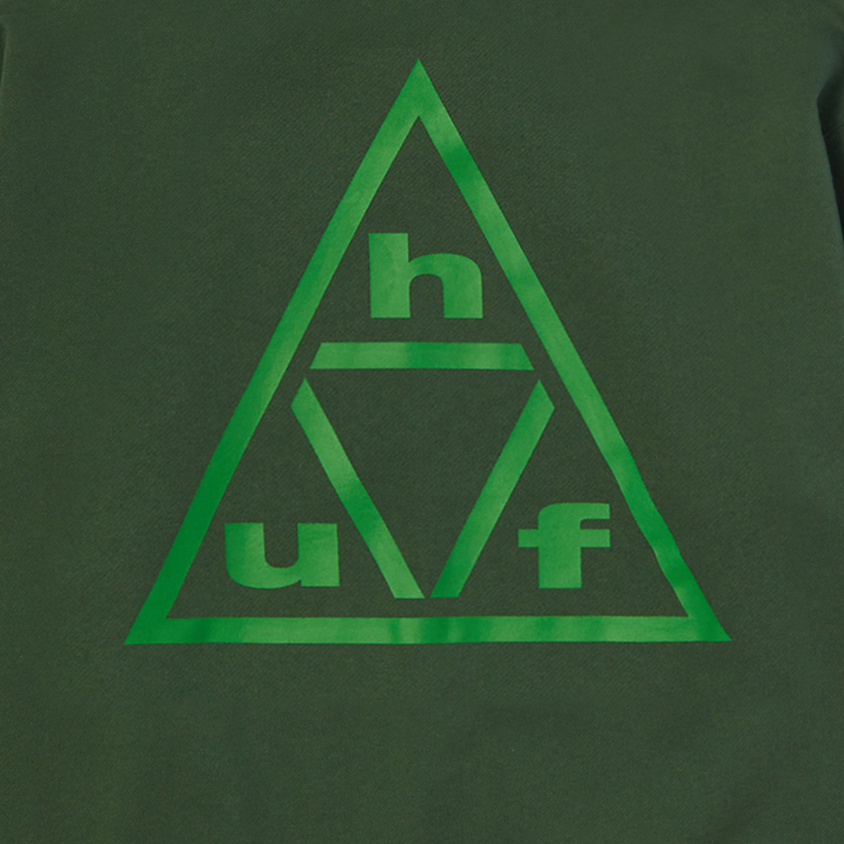 HUF Triple Triangle Hooded Sweater Forest Green/Green