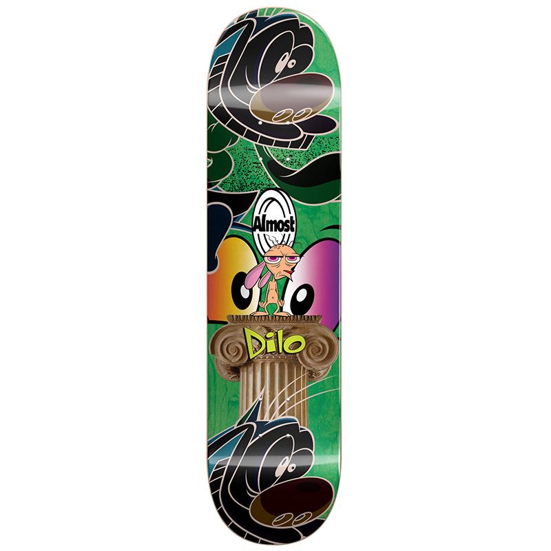 Almost Dilo Ren & Stimpy Mixed Up R7 Skateboard Deck 8.375