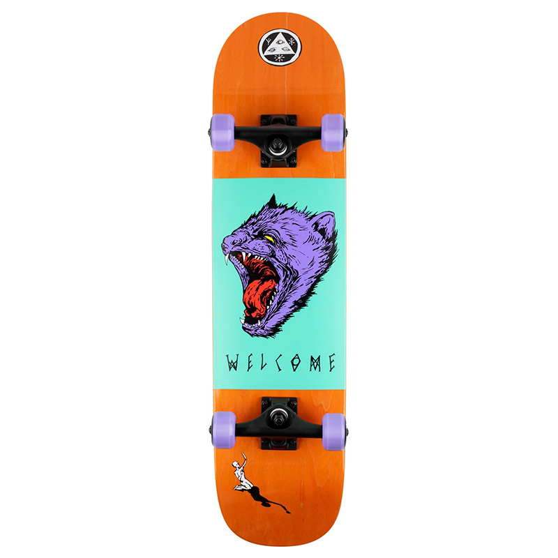 Welcome Tasmanian Angel Complete Skateboard Orange 7.75 Welcome Tasmanian Angel Complete Skateboard Orange 7.75