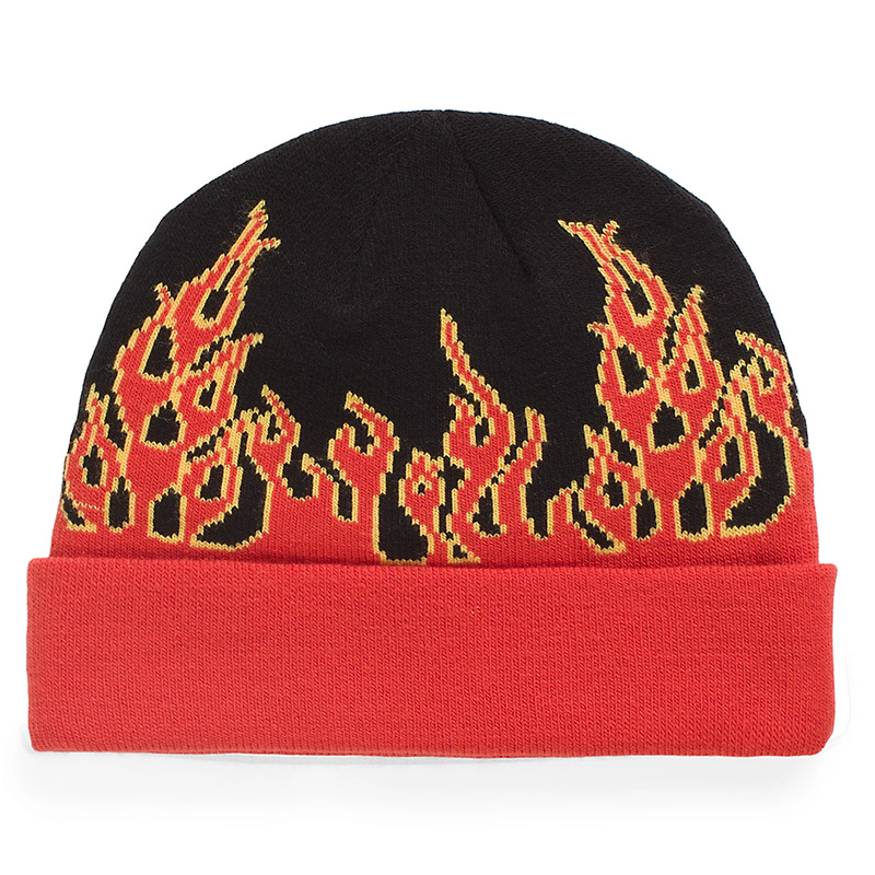 Vans Kids Flame Beanie Black Vans Kids Flame Beanie Black