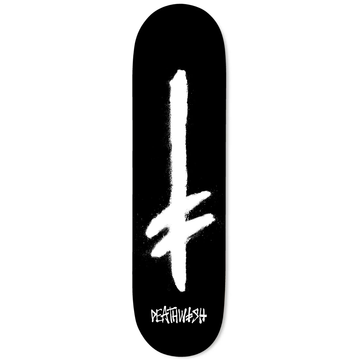 Deathwish Gang Spray Black/White Skateboard Deck 8.5