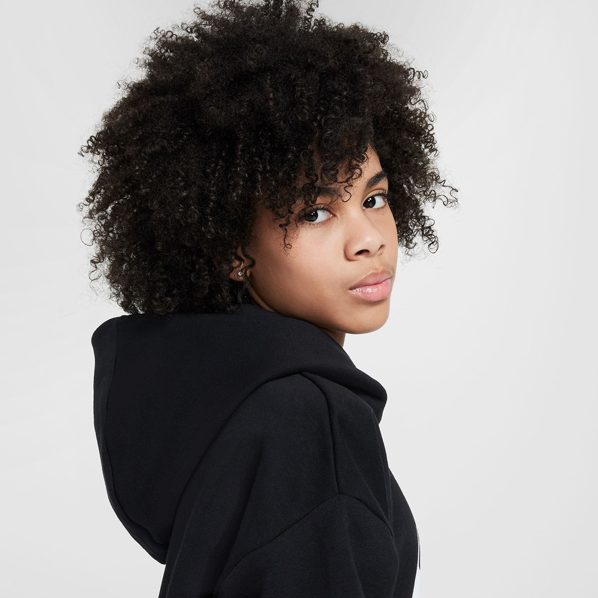 Nike SB Kids Icon Easyon Fleece Hooded Sweater Black/White