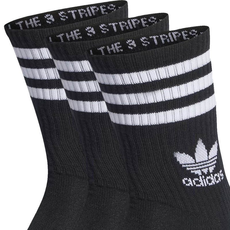 adidas Crew Socks Black 3-Pack