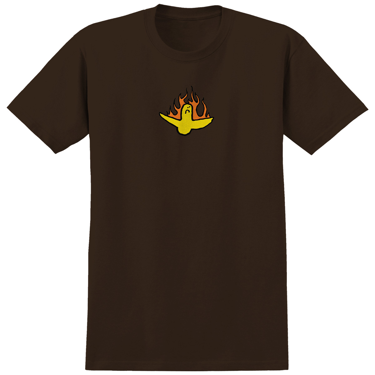 Krooked Fire Bird T-Shirt Dark Chocolate