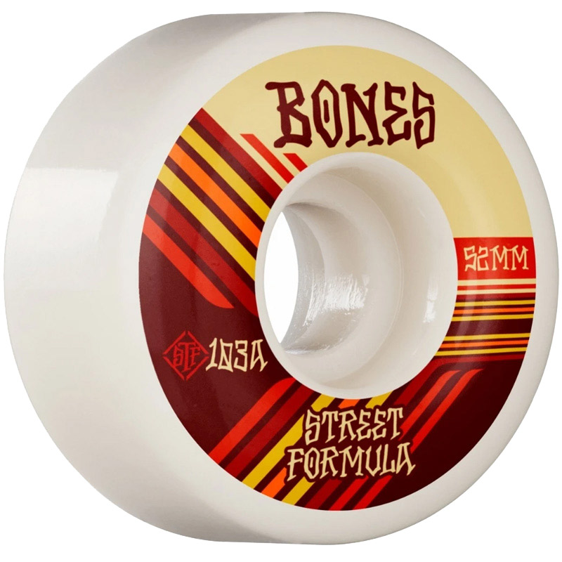 Bones STF Retros V4 Wide Wheels 103a White 52mm Bones STF Retros V4 Wide Wheels 103a White 52mm