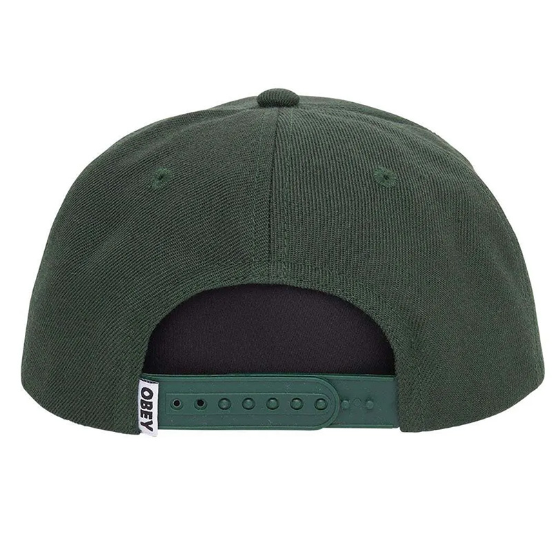 Obey Unwound 6 Panel Hat Dark Cedar Obey Unwound 6 Panel Hat Dark Cedar