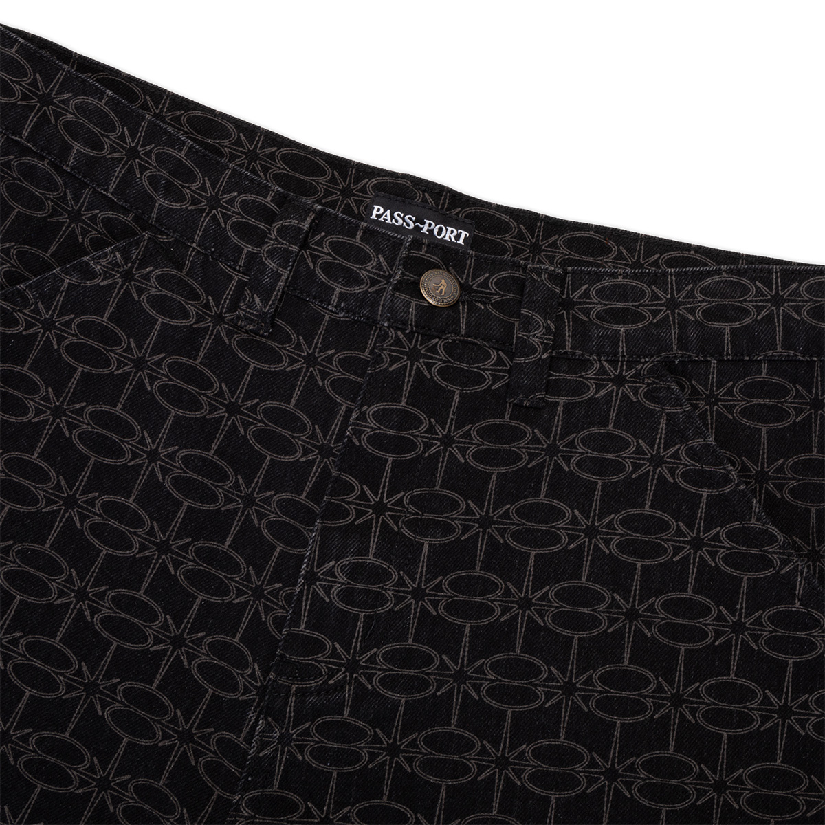 Pass Port Soap Sparkle Workers Club Classic Jeans Washed Black Pass Port Soap Sparkle Workers Club Classic Jeans Washed Black