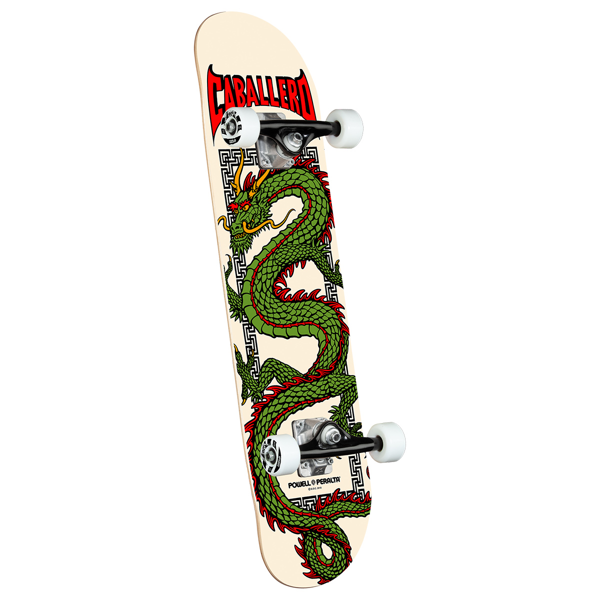 Powell Peralta Cab Chinese Dragon Complete Skateboard Ivory 7.5 