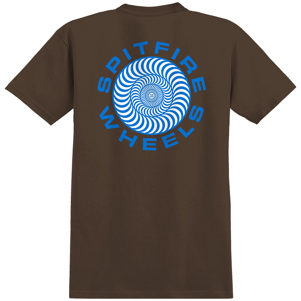 Spitfire Classic '87 Swirl Fill T-Shirt Dark Chocolate 