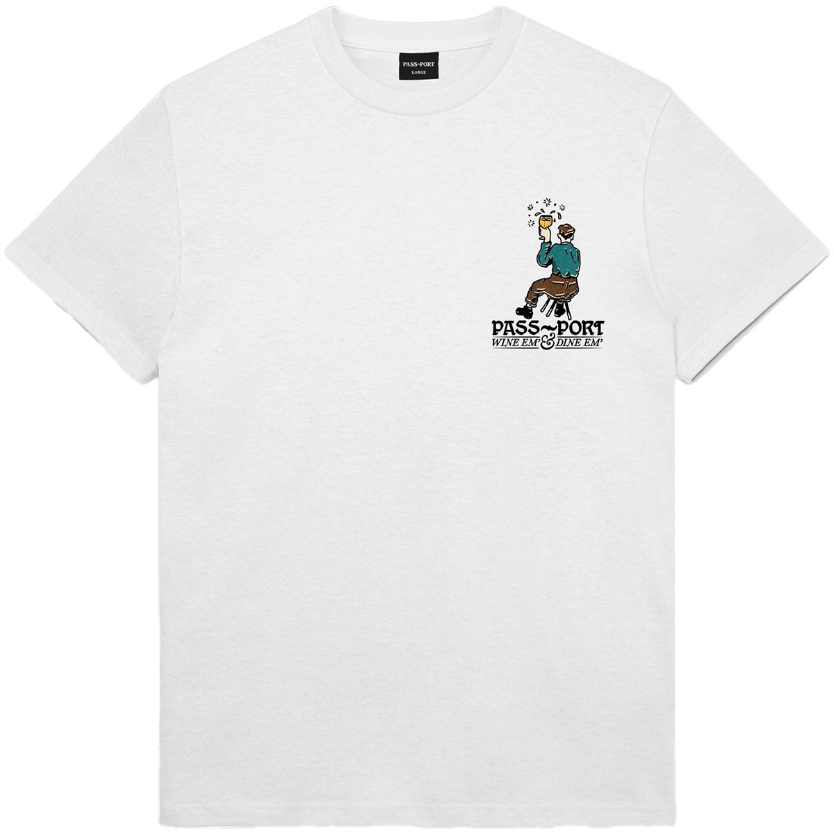 Pass Port Wine Em' T-Shirt White Pass Port Wine Em' T-Shirt White