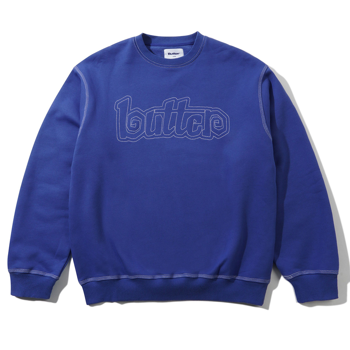 Butter Goods Swirl Crewneck Sweater Ocean