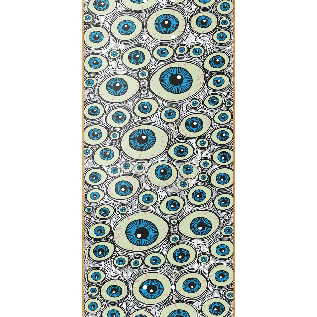 Heroin Symmetrical Eyes Skateboard Deck 8.25