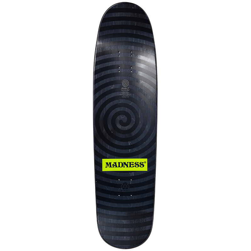 Madness Baked Slick R7 Skateboard Deck Black 8.6 Madness Baked Slick R7 Skateboard Deck Black 8.6