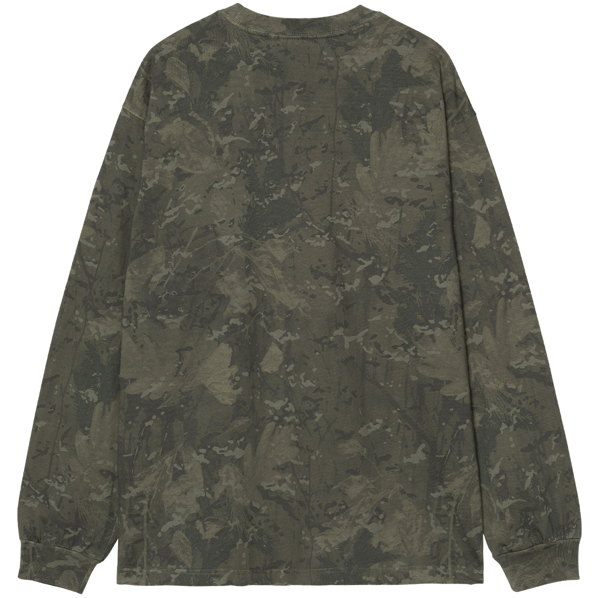 Carhartt WIP Camo Combi Longsleeve T-Shirt Camo Combi Green/Olive Garment Dyed