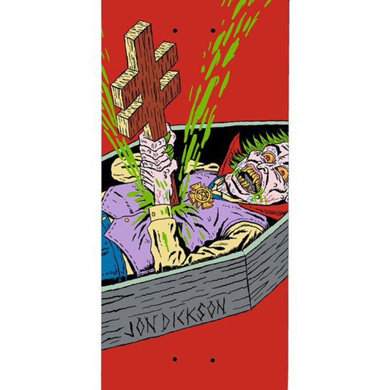 Deathwish Jon Dickson Blasphemy Skateboard Deck 8.125 Deathwish Jon Dickson Blasphemy Skateboard Deck 8.125