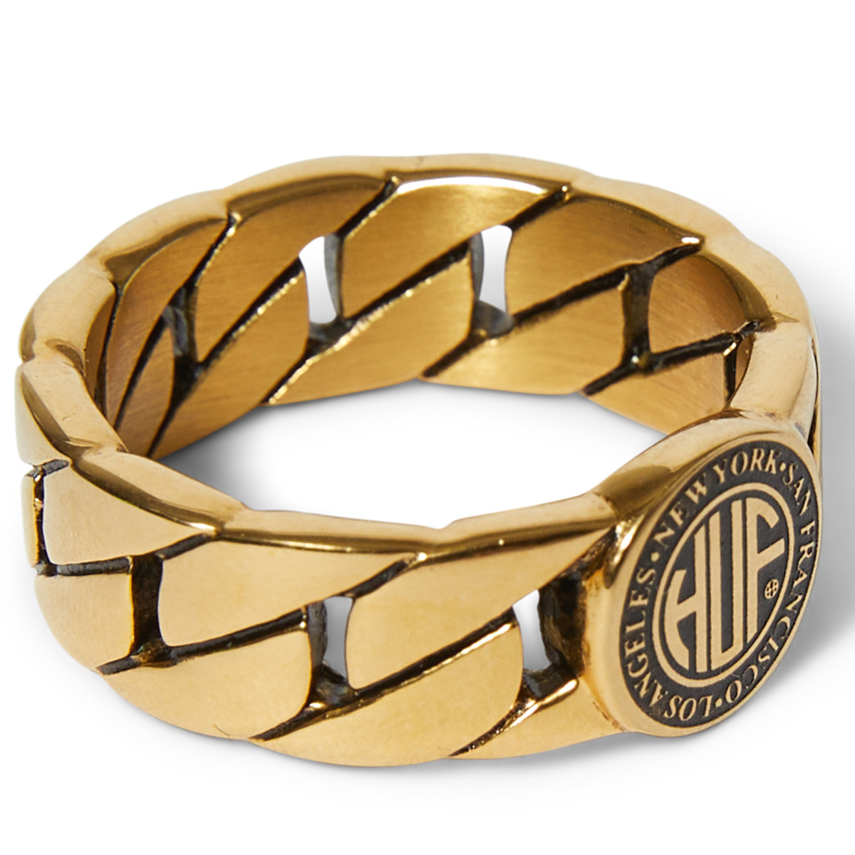 HUF Regional Cuban Link Ring Gold 8 HUF Regional Cuban Link Ring Gold 8