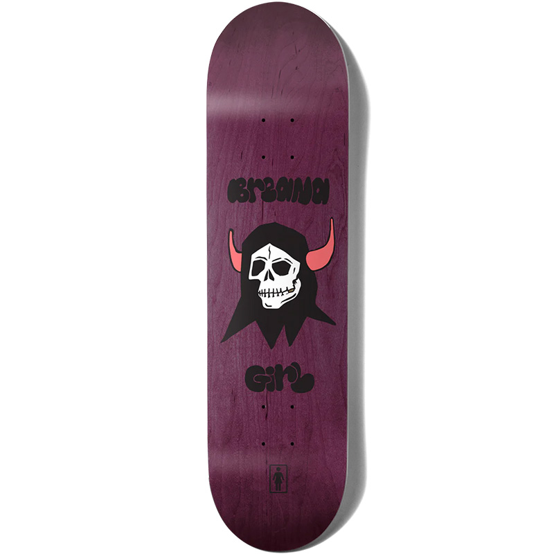 Girl Geering Good Time Goth Skateboard Deck 8.25 Girl Geering Good Time Goth Skateboard Deck 8.25
