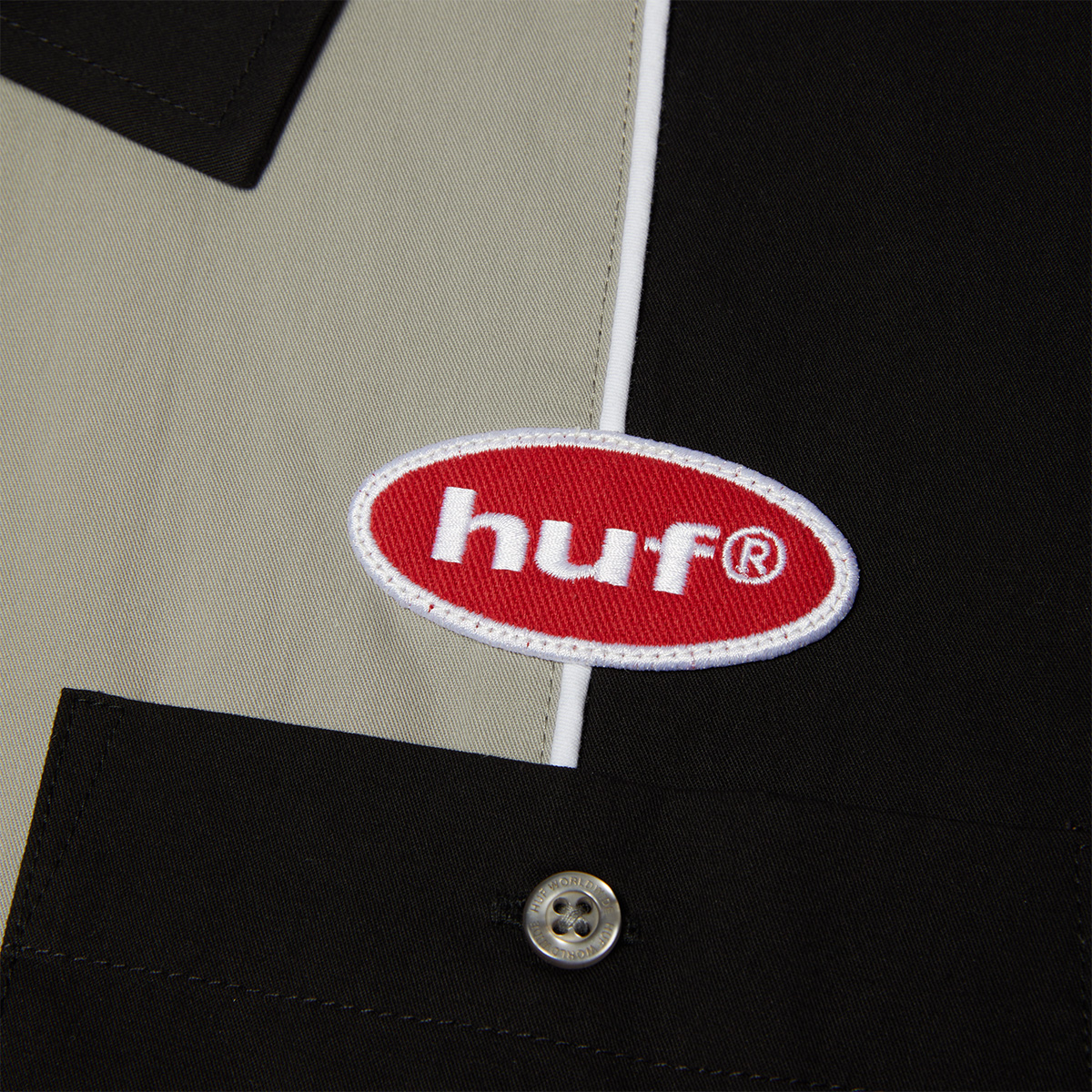 HUF Urethane Work Shirt Black