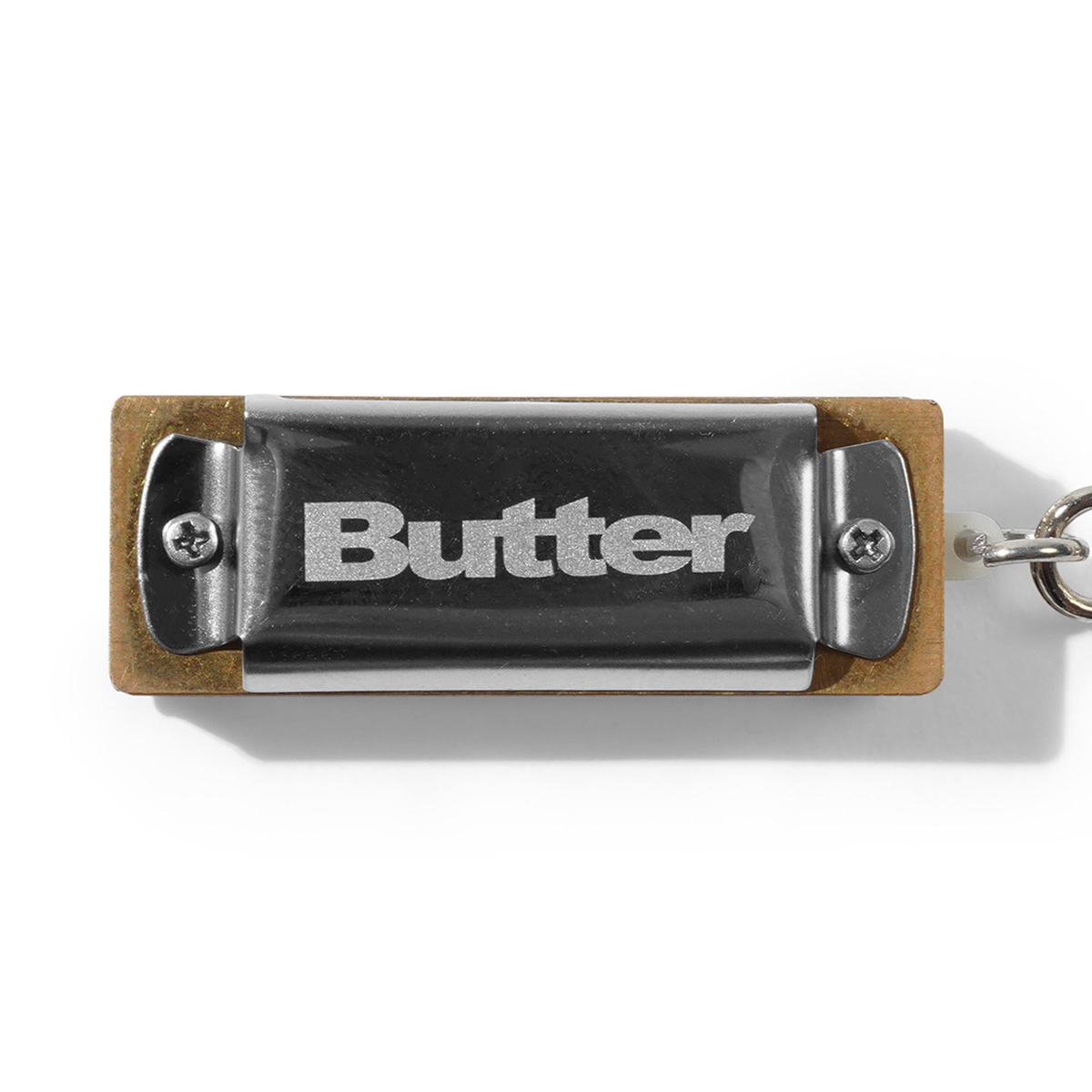 Butter Goods Harmonica Key Chain Silver