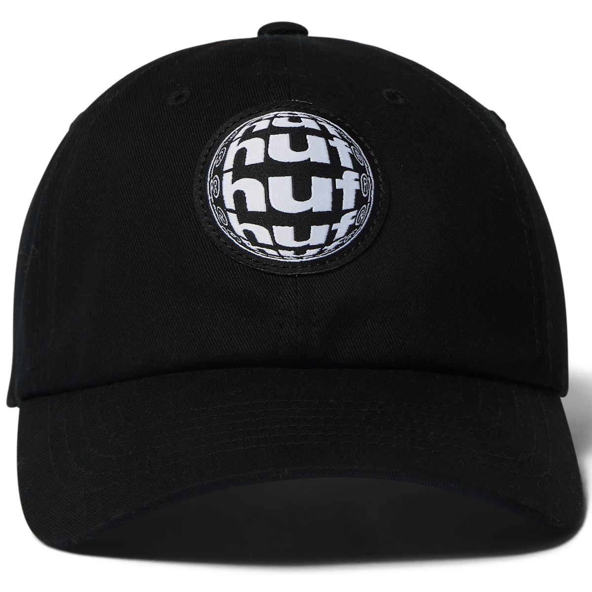 HUF Wide Angle 6 Panel CV Cap Black