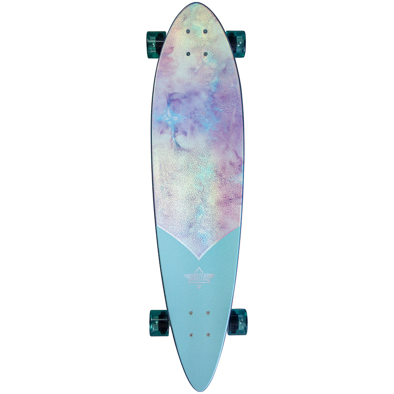 Dusters Cruisin Chrome Complete Pintail Longboard Holographic 37.0 Dusters Cruisin Chrome Complete Pintail Longboard Holographic 37.0