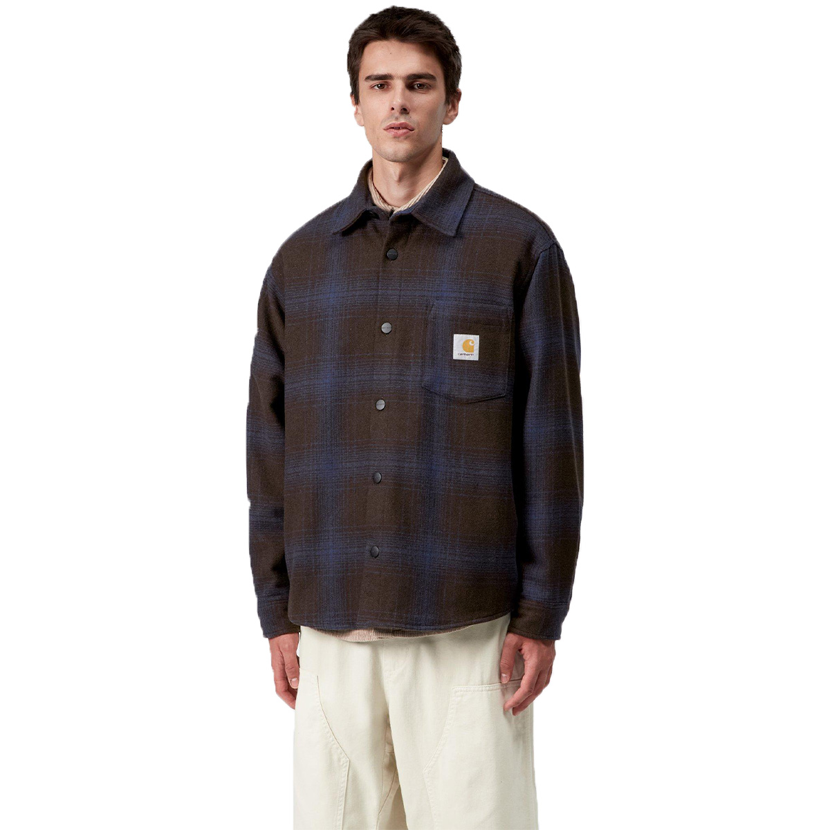 Carhartt WIP Brennan Shirt Jacket Brennan Check Palisander/Jupiter