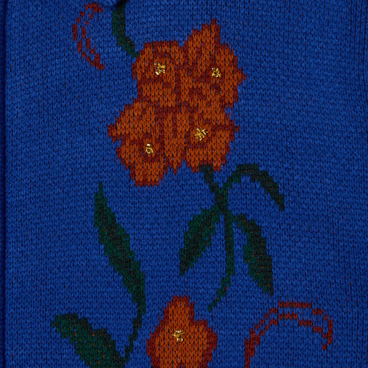 Obey Floral Zip Cardigan Surf Blue Obey Floral Zip Cardigan Surf Blue