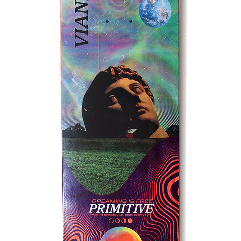 Primitive Vianna Bliss Skateboard Deck Multi 8.38 Primitive Vianna Bliss Skateboard Deck Multi 8.38