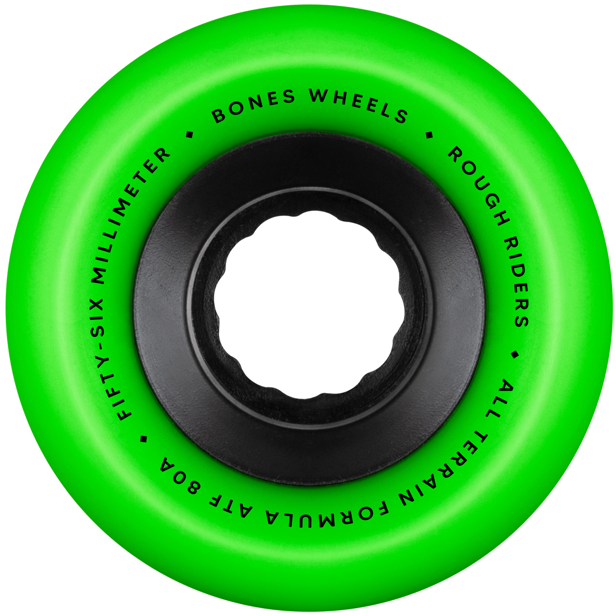 Bones ATF Rough Riders Wheels Green 80A 56mm