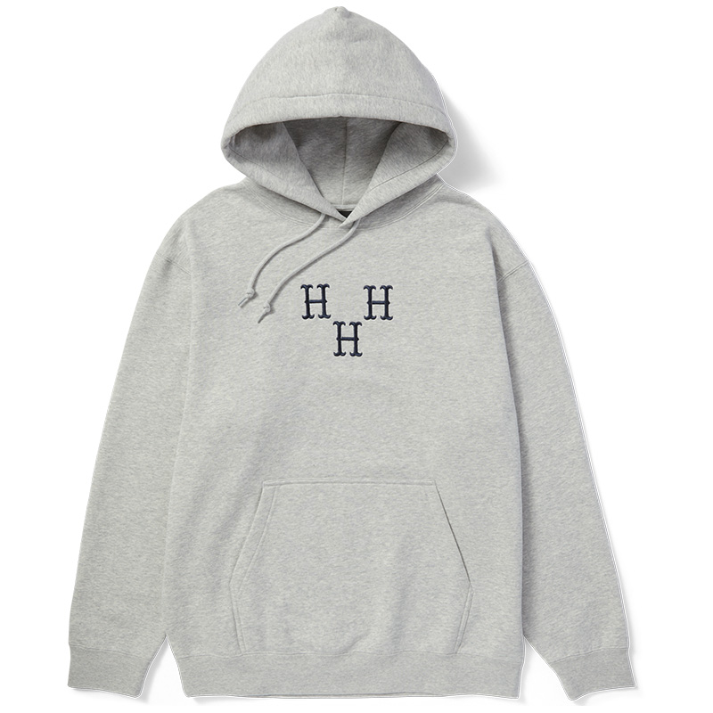 HUF Hat Trick Hoodie Heather Grey HUF Hat Trick Hoodie Heather Grey