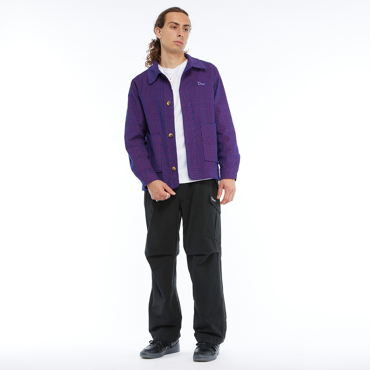 Dime Printed Cord Jacket Violet Dime Printed Cord Jacket Violet