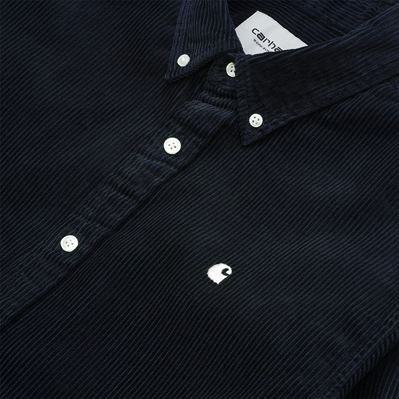 Carhartt WIP Madison Cord Longsleeve Shirt Dark Navy/Wax Carhartt WIP Madison Cord Longsleeve Shirt Dark Navy/Wax