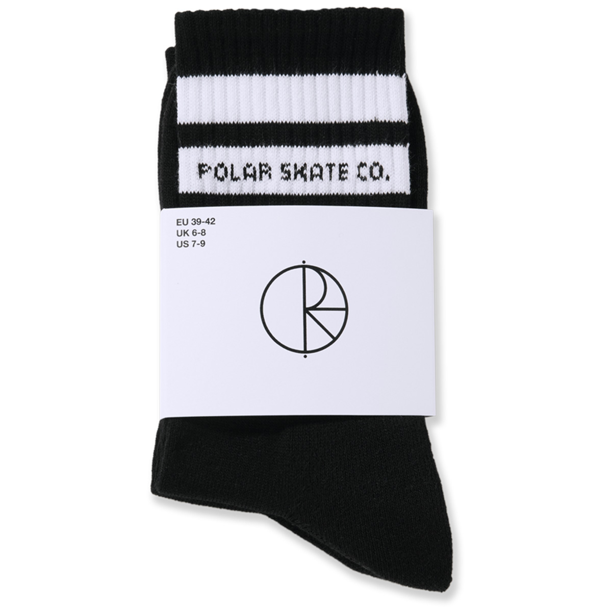 Polar Fat Stripe Rib Socks Black
