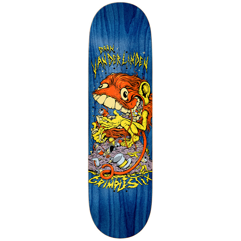 Anti Hero Daan Grimple Guest Skateboard Deck Orange 8.06