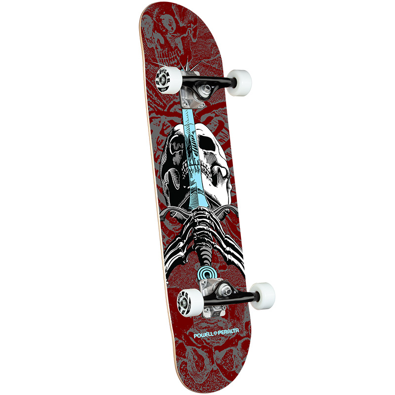 Powell Peralta Skull & Sword One Off Complete Skateboard Shape 191 Burgundy 7.5 Powell Peralta Skull & Sword One Off Complete Skateboard Shape 191 Burgundy 7.5