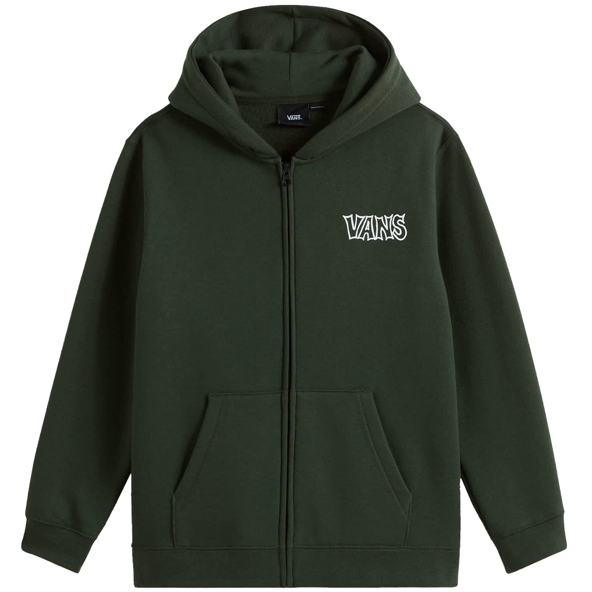 Vans Kids Classified Full Zip Hooded Sweater Dried Kelp