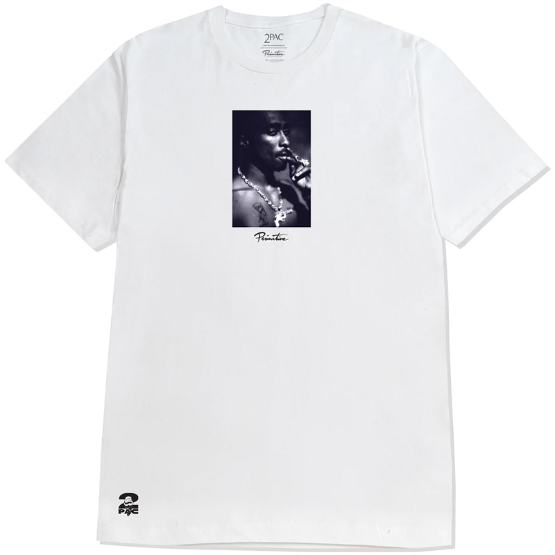 Primitive X Tupac Platinum T-shirt White Primitive X Tupac Platinum T-shirt White