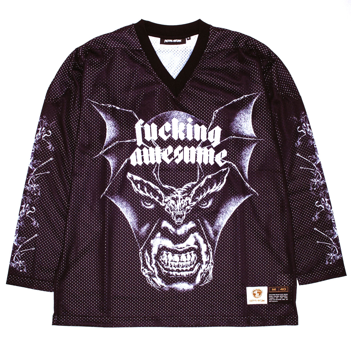 Fucking Awesome Nightmare Hockey Jersey Black