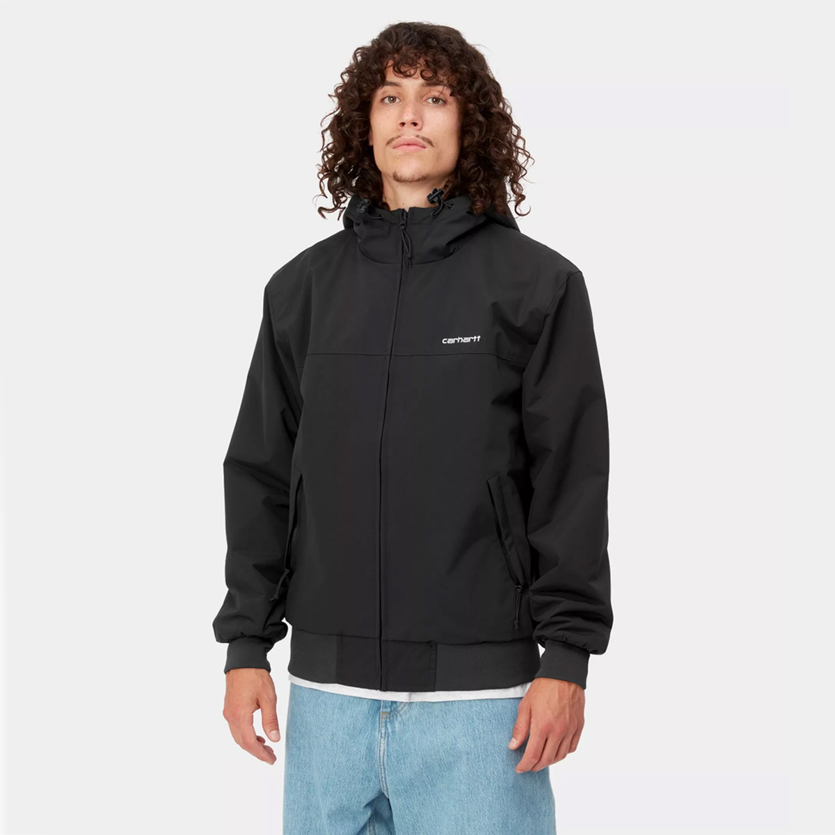 Carhartt WIP Hooded Sail Jacket Black/White Carhartt WIP Hooded Sail Jacket Black/White