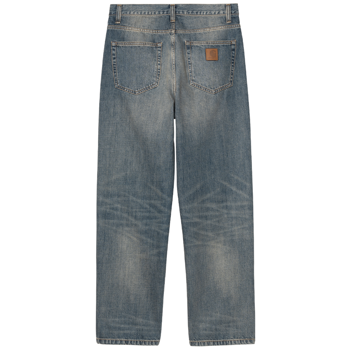 Carhartt WIP Aaron Pant Blue Worn Used Wash