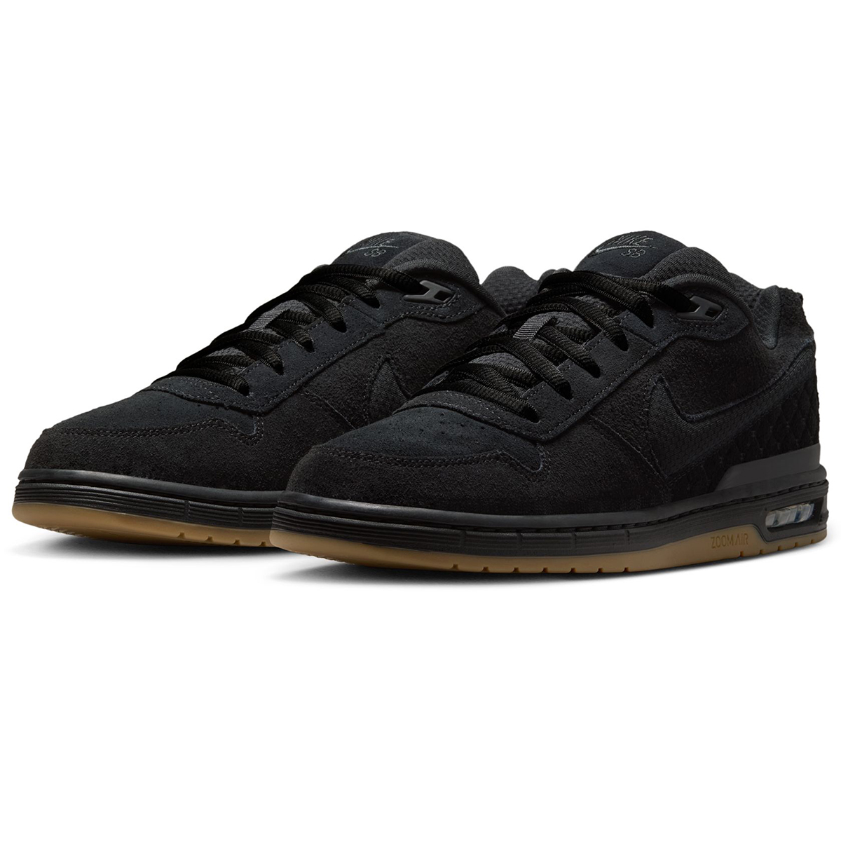 Nike SB Paul Rodriguez Zoom Air Low Black/Black-Black-Gum Lt Brown-Anthracite