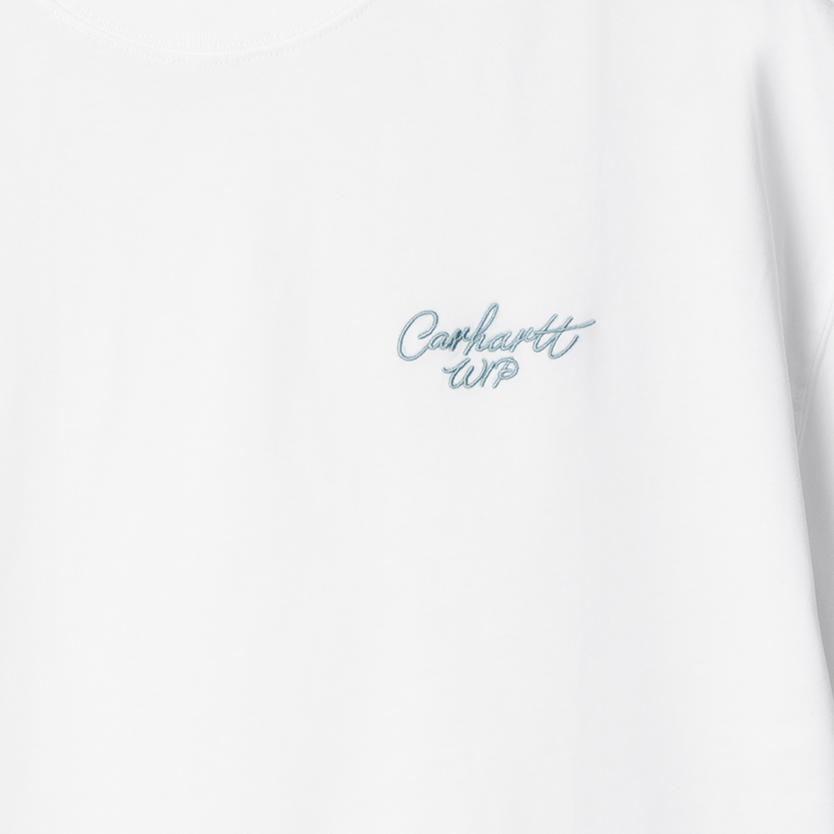 Carhartt WIP Signature Script T-Shirt White/Dusty Ice